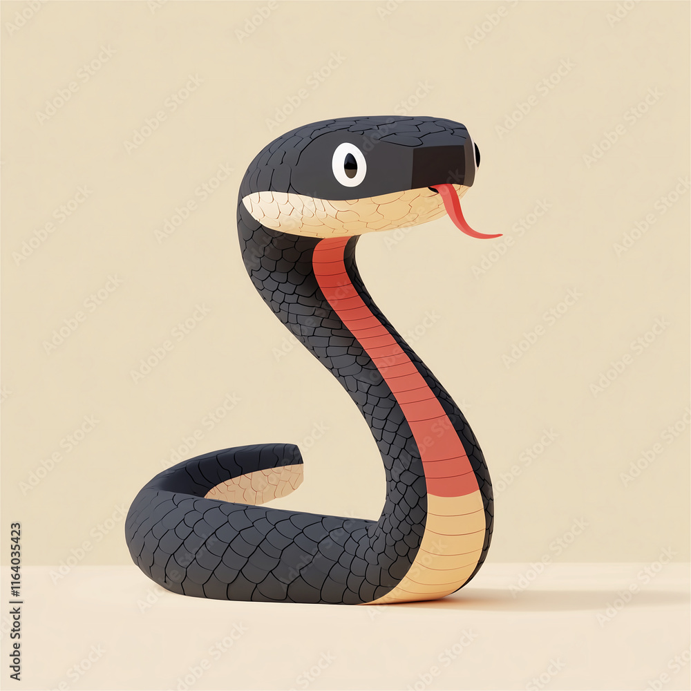 Fototapeta premium black and white snake