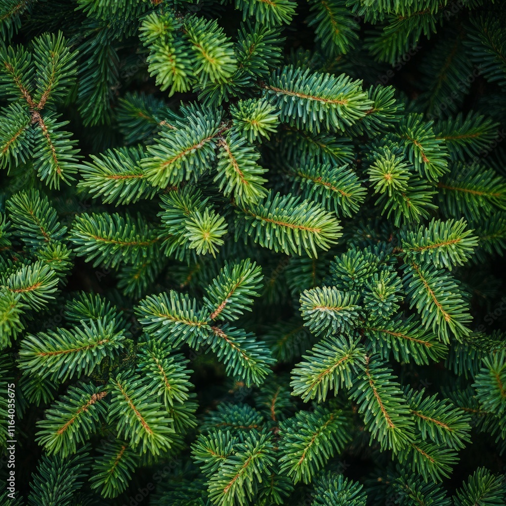 Dense Green Pine Foliage Texture Dense Green Pine Foliage Texture