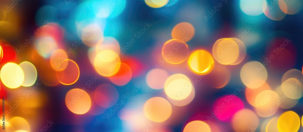 Fototapeta premium Vibrant abstract bokeh background featuring blurred lights in a modern shopping mall atmosphere for creative design projects