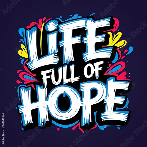 Life Full Of Hope Artistic Colorful Design