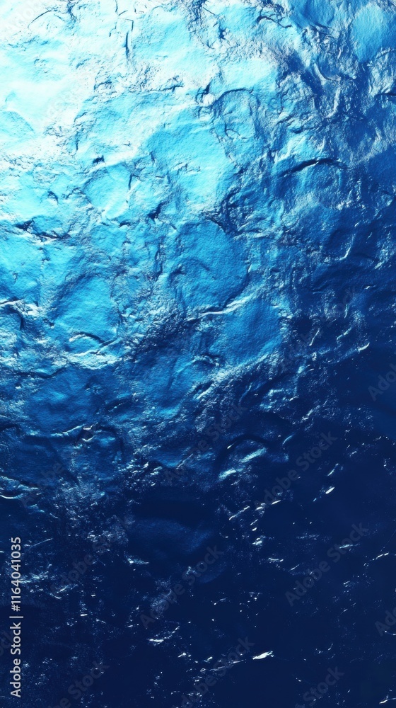 Fototapeta premium A serene underwater scene showcasing the play of light on ocean waves.