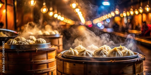 Steaming Night Market Dumplings - Delicious Asian Street Food