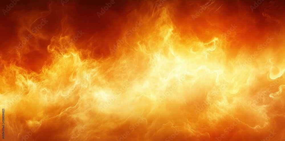 Naklejka premium A vibrant display of flames and fire, conveying heat and intensity.