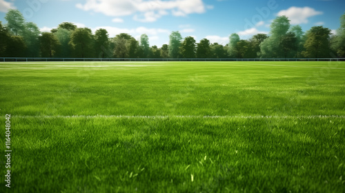 Lush Green Grass  ground Close-Up Shot