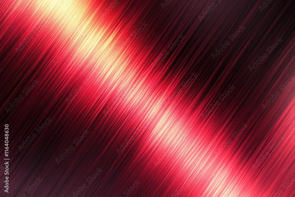 Fototapeta premium Abstract red and yellow diagonal lines create a dynamic, modern visual effect.