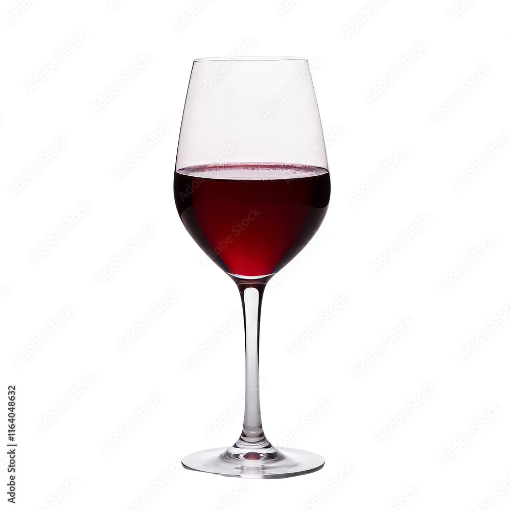 Elegant Curved Glass of Deep Crimson Red Wine Displaying Rich Hues Elegant Curved Glass of Deep Crimson Red Wine Displaying Rich Hues