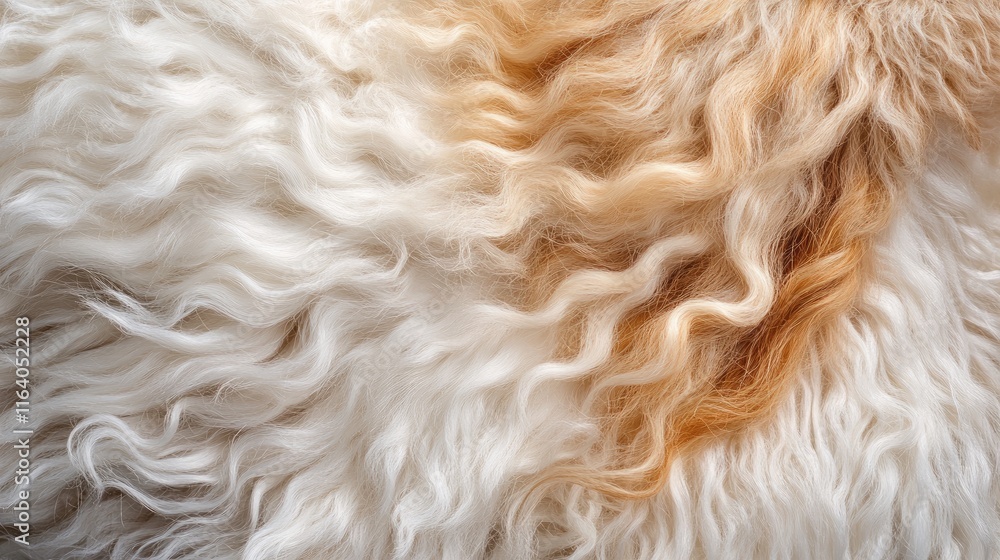 Suri Alpaca Fur Close-Up Showing Luxurious Long Curls and Soft Texture for Textile and Fashion Applications Suri Alpaca Fur Close-Up Showing Luxurious Long Curls and Soft Texture for Textile and Fashion Applications