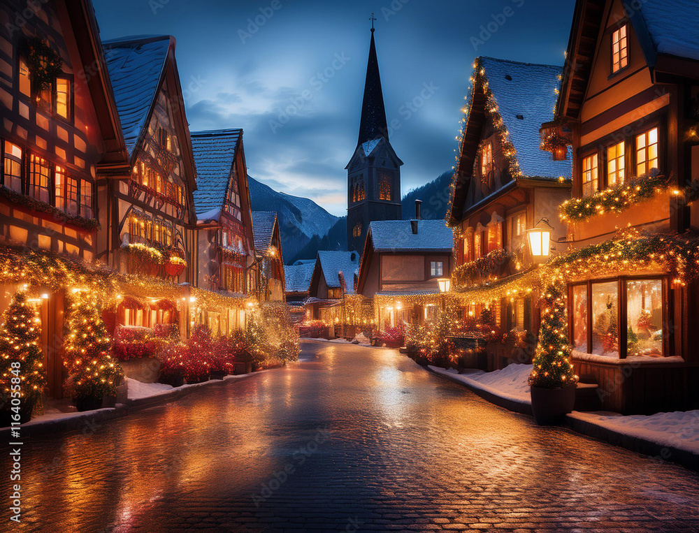 Fototapeta premium 街のイルミネーション