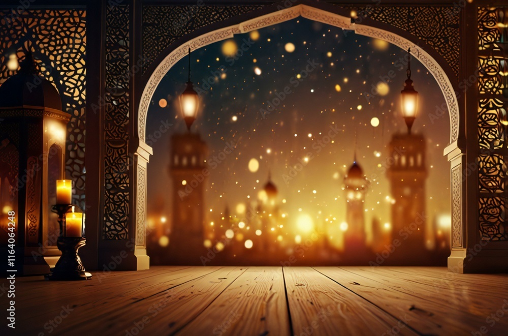 Fototapeta premium mosque in night