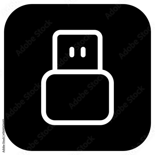 Editable vector usb plug icon. Part of a big icon set family. Perfect for web and app interfaces, presentations, infographics, etc