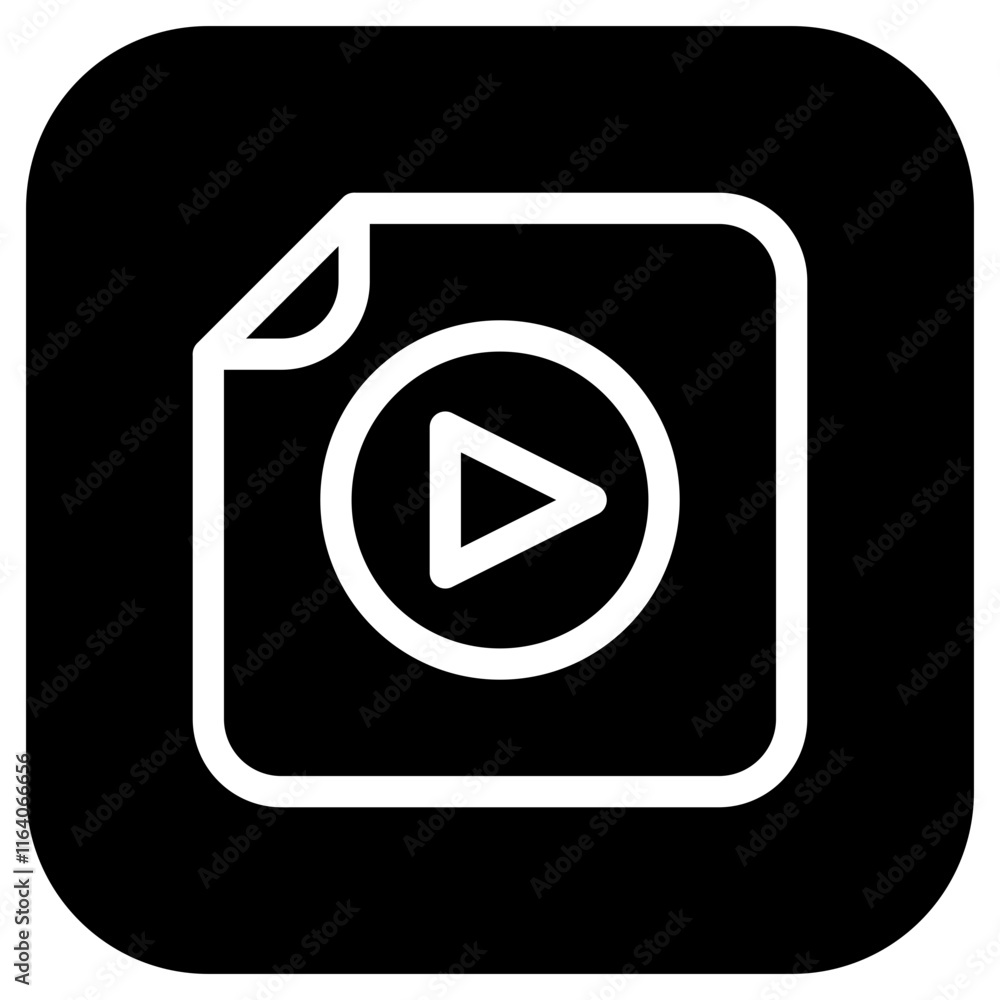 Editable vector media file icon. Part of a big icon set family. Perfect for web and app interfaces, presentations, infographics, etc Editable vector media file icon. Part of a big icon set family. Perfect for web and app interfaces, presentations, infographics, etc