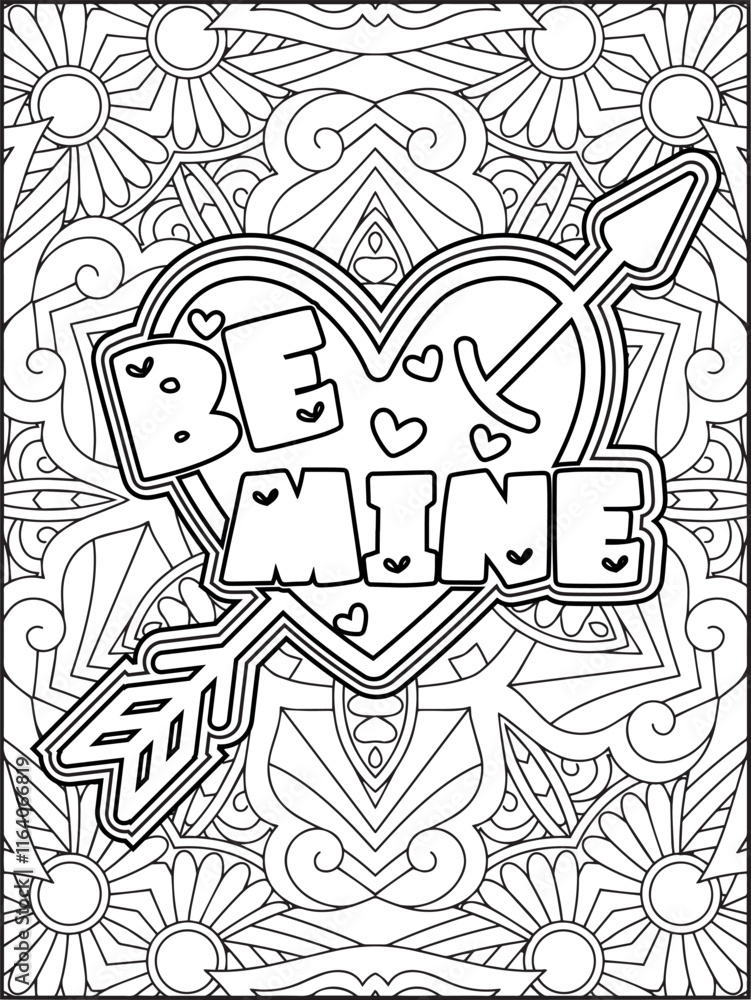 Valentine's Day Quote Coloring Page. Valentine's Day Coloring Page for Adults. Valentine's Day Quote Coloring Page. Valentine's Day Coloring Page for Adults.