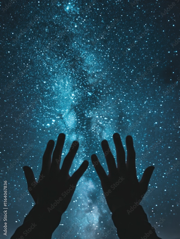 Praying muslim, hands open to the sky in the holy night. Social media story, vertical. Praying muslim, hands open to the sky in the holy night. Social media story, vertical.