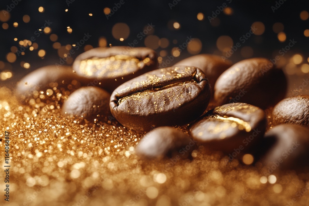 A professional photostock background image featuring high-quality coffee beans with intricate details, , arranged aesthetically. A professional photostock background image featuring high-quality coffee beans with intricate details, , arranged aesthetically.