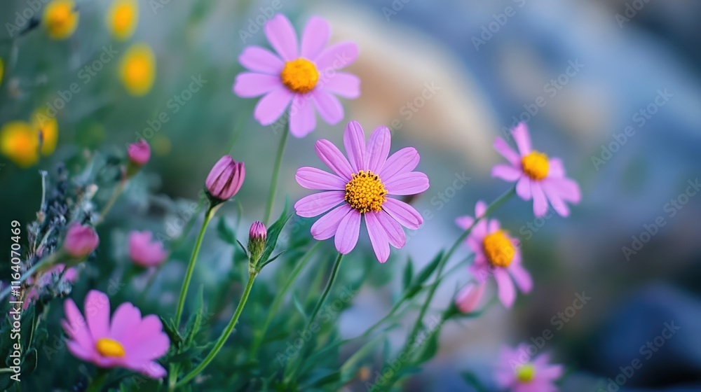 Desert wildflowers blooming vibrantly after heavy rainfall showcasing nature's resilience and beauty in arid landscapes Desert wildflowers blooming vibrantly after heavy rainfall showcasing nature's resilience and beauty in arid landscapes