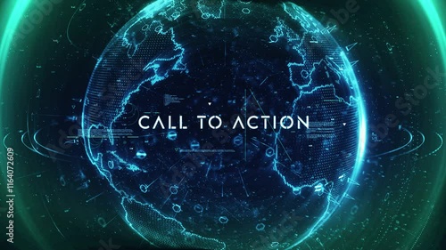 Digital Data Particle Earth CALL TO ACTION