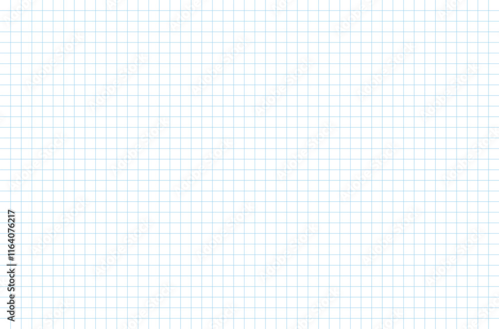 Blank notebook sheet with grid Blank notebook sheet with grid