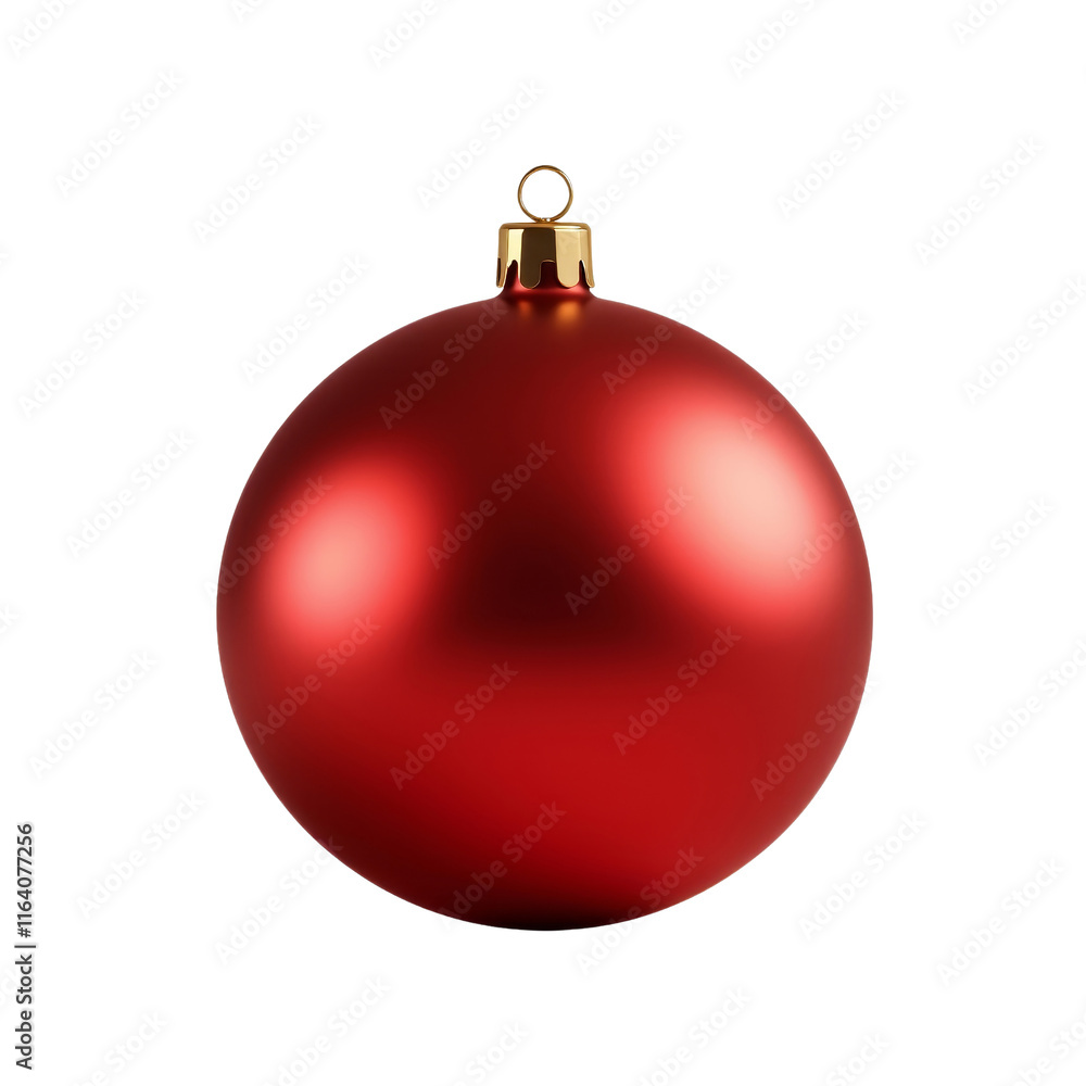 Red Christmas Bauble Ornament Red Christmas Bauble Ornament