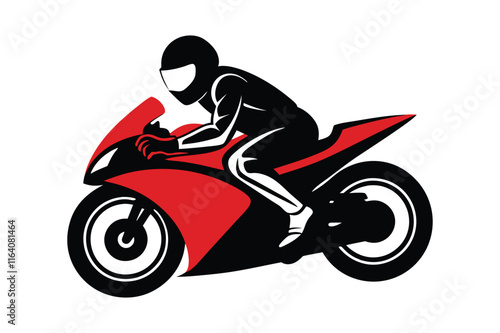 motorcycle rider vector illustration 