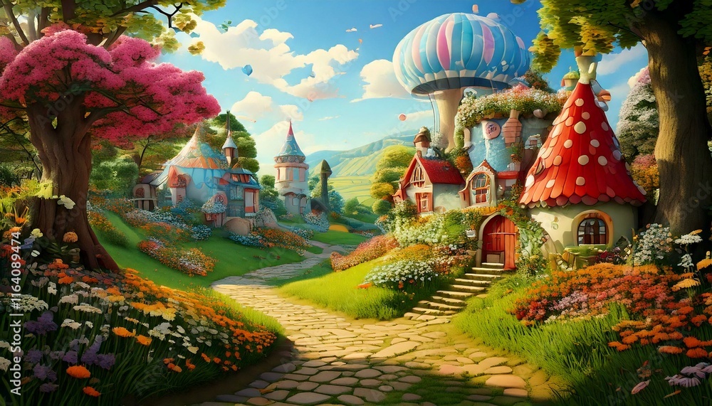 Obraz premium Generated fairy tale land fairy tale land
