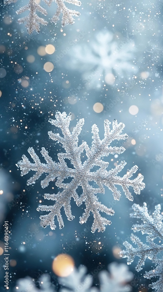 Fototapeta premium snowfall sparkle wallpaper