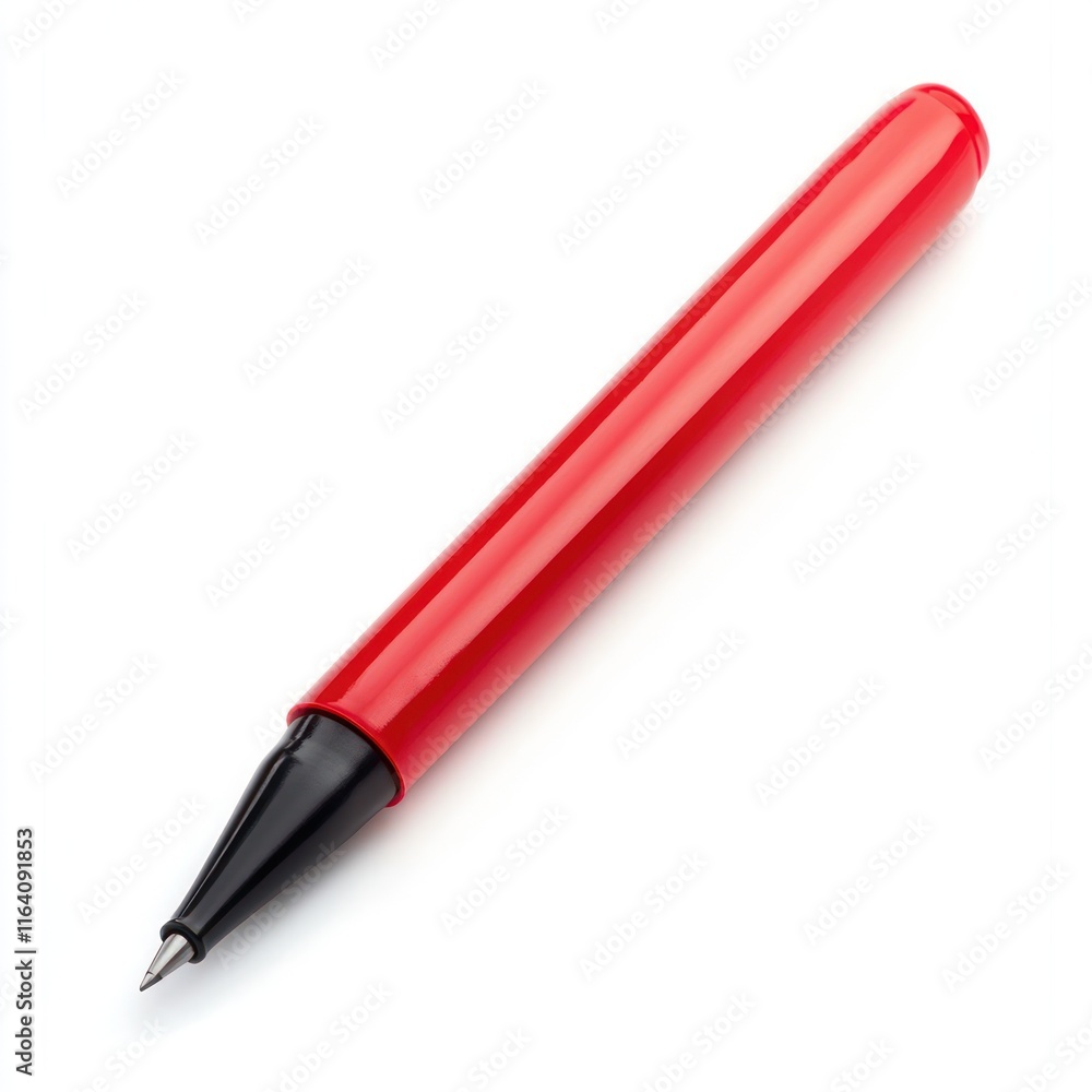 Red marker Isolated on White Background Generative AI Red marker Isolated on White Background Generative AI