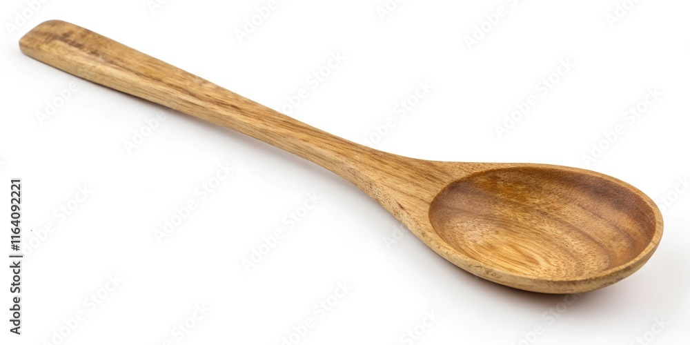 One empty wooden spoon isolated on white
One empty wooden spoon isolated on white