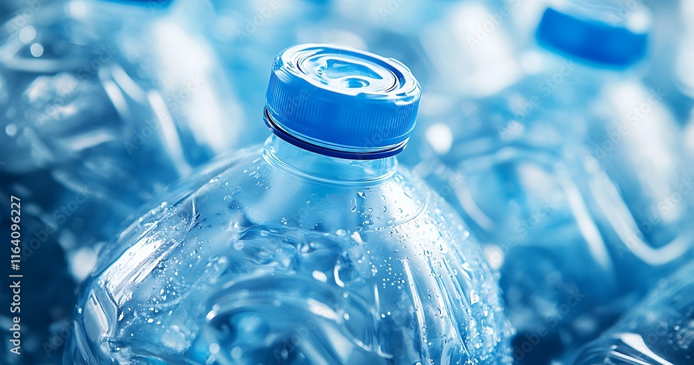 A pile of plastic water bottles, environment day concept A pile of plastic water bottles, environment day concept