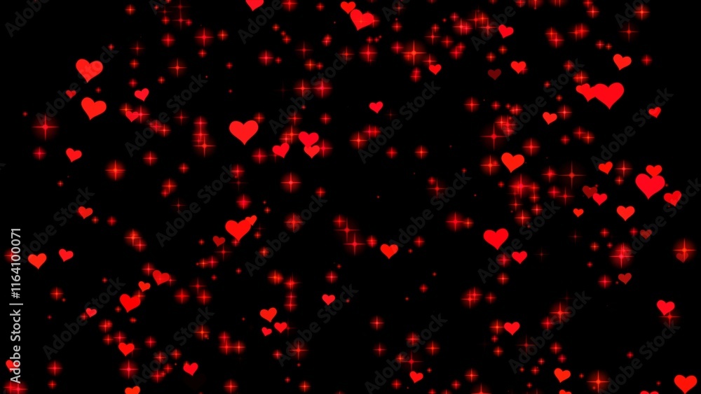 Valentine's day Red Animation Hearts Greeting love hearts. Festive of stars, hearts for Valentine's day, Wedding anniversary Seamless loop Background. Valentine's day Red Animation Hearts Greeting love hearts. Festive of stars, hearts for Valentine's day, Wedding anniversary Seamless loop Background.
