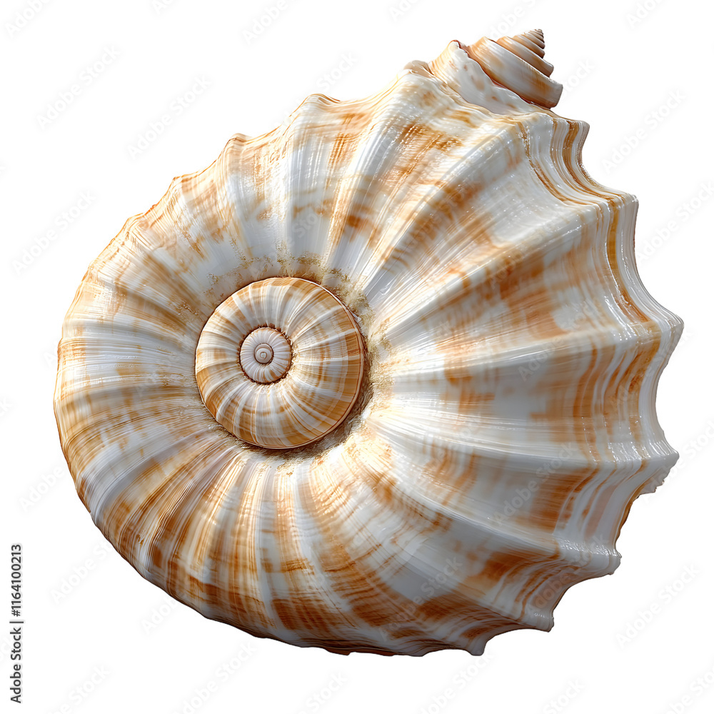 seashell isolated on transparent background generative ai seashell isolated on transparent background generative ai
