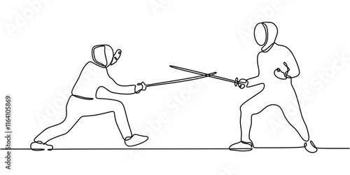 Continuous Line Drawing of Men Engaging in Hangar Sports. Illustrating Physical Fitness and Camaraderie