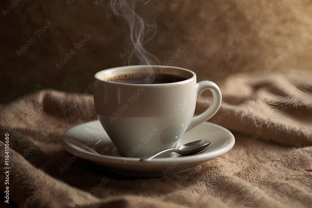 a hot coffee cup with floral design on froth in a beige colour scheme a hot coffee cup with floral design on froth in a beige colour scheme
