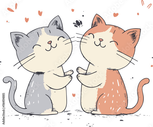 Cute Cats in Love