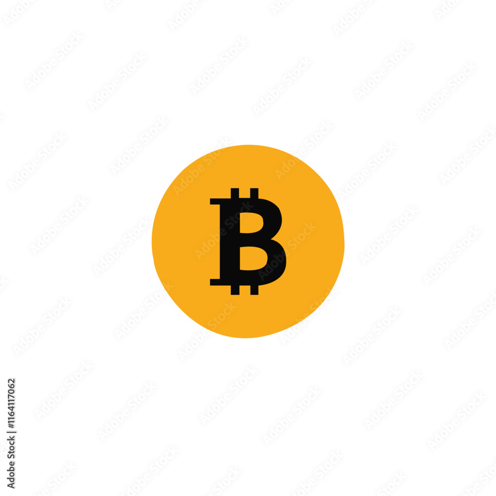Gold bitcoin icon. Bitcoin cryptocurrency symbol isolated on white background. Gold bitcoin icon. Bitcoin cryptocurrency symbol isolated on white background.