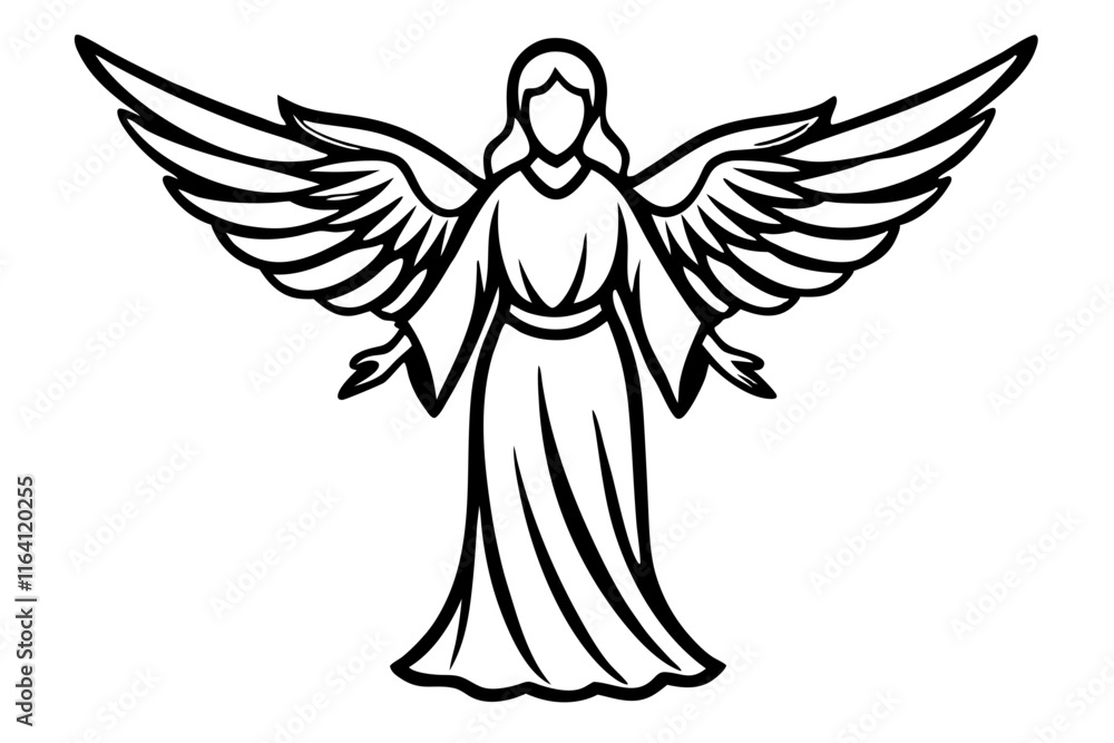 Angel of Peace vector Angel of Peace vector
