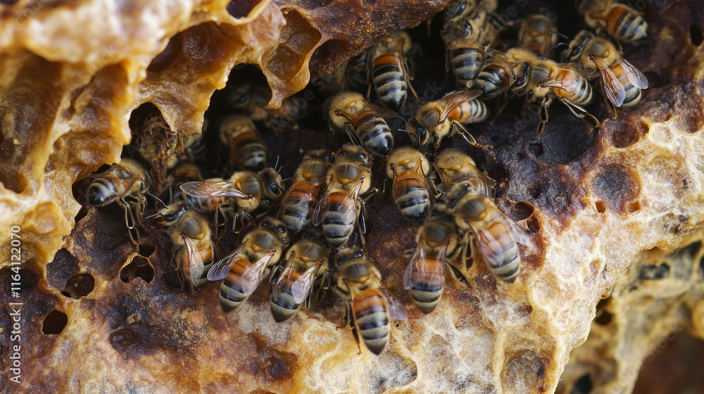 Honeybees Clustering in Honeycomb Honeybees Clustering in Honeycomb