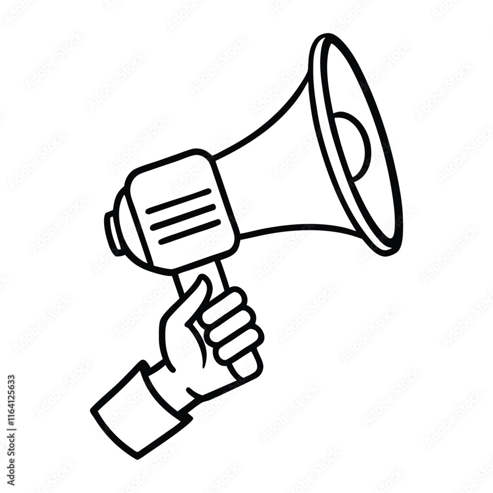 megaphone isolated on white megaphone isolated on white