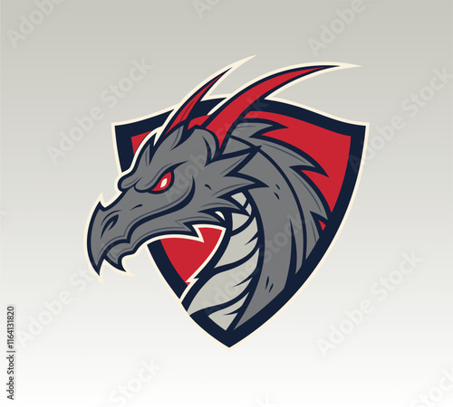 Wallpaper Mural Dragon logo, esport logo, esports logo, dragon symbol, red dragon, emblem, gaming logo, team icon, devilish, team logo, dragon mascot, game logo, mascot logo, badge, devil, mascot design, fire dragon Torontodigital.ca