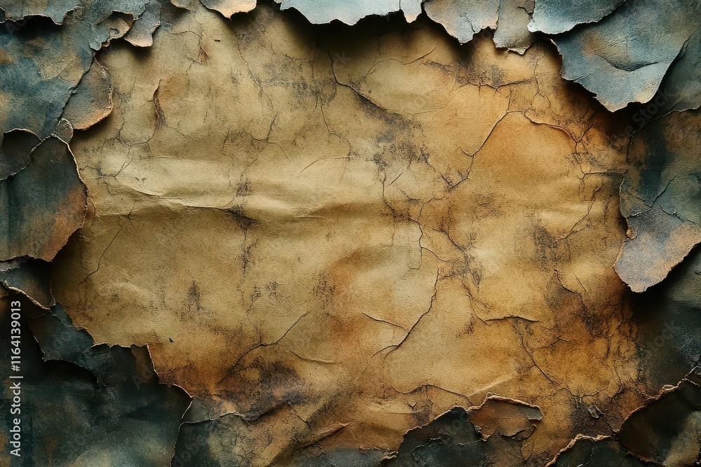 abstract grunge texture of aged paper with dark spots and stains that tell a story creating a captivating background perfect for vintagethemed projects or artistic explorations abstract grunge texture of aged paper with dark spots and stains that tell a story creating a captivating background perfect for vintagethemed projects or artistic explorations