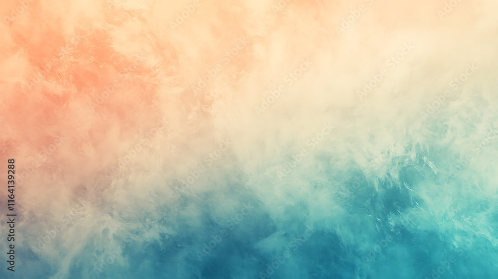 Abstract Pastel Sky: A Dreamy Blend of Peach and Teal Hues Abstract Pastel Sky: A Dreamy Blend of Peach and Teal Hues