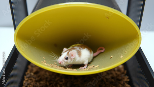 uses funnel shaped guides to direct mice into the trap from vari photo