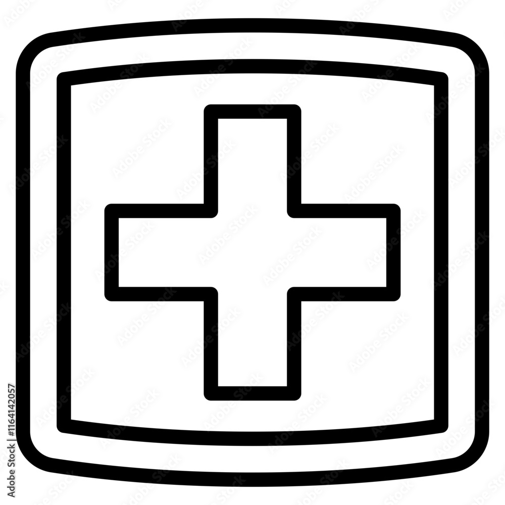 Obraz premium Medical Cross Icon
