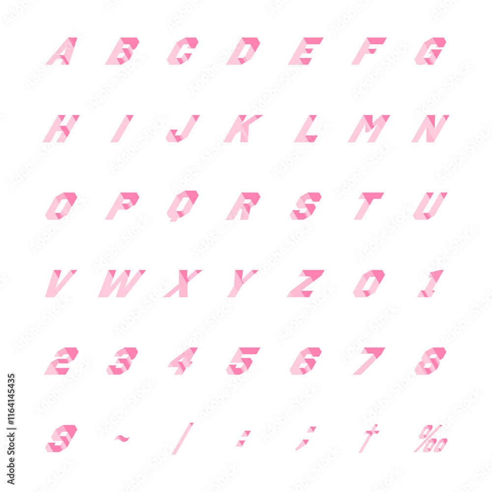 斜めのラインが入ったアルファベット大文字 斜めのラインが入ったアルファベット大文字