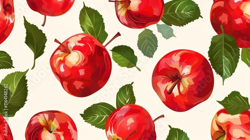 Apple seamless pattern wallpaper