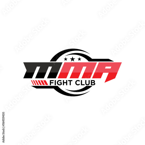 Modern professional mixed martial arts logo design