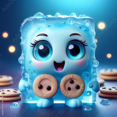 Crystal Ice Cube Character