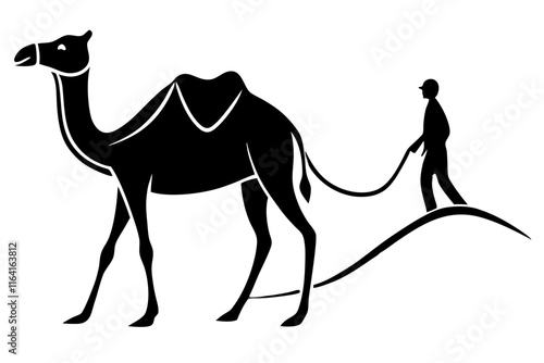 camels in the desert
