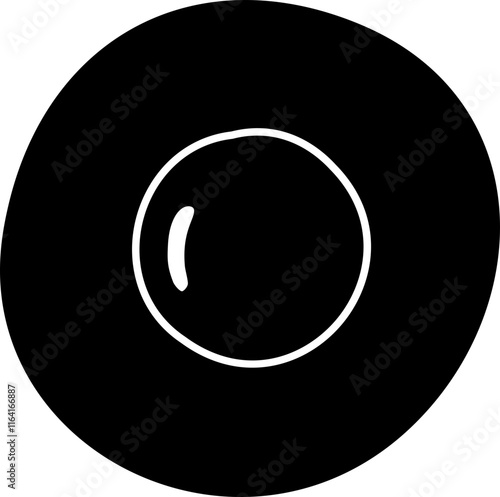 poached egg silhouette.
Isolated fried egg silhouette.
Transparent background.