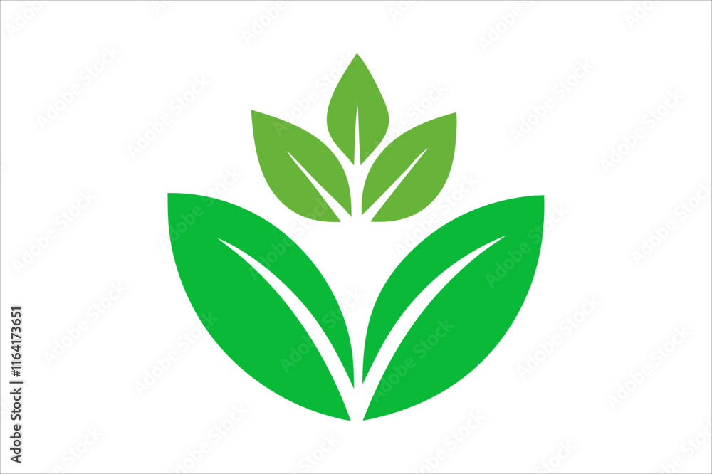 Obraz premium Leaves Icon - Vector Stock Illustration. Leaf Shapes Collection