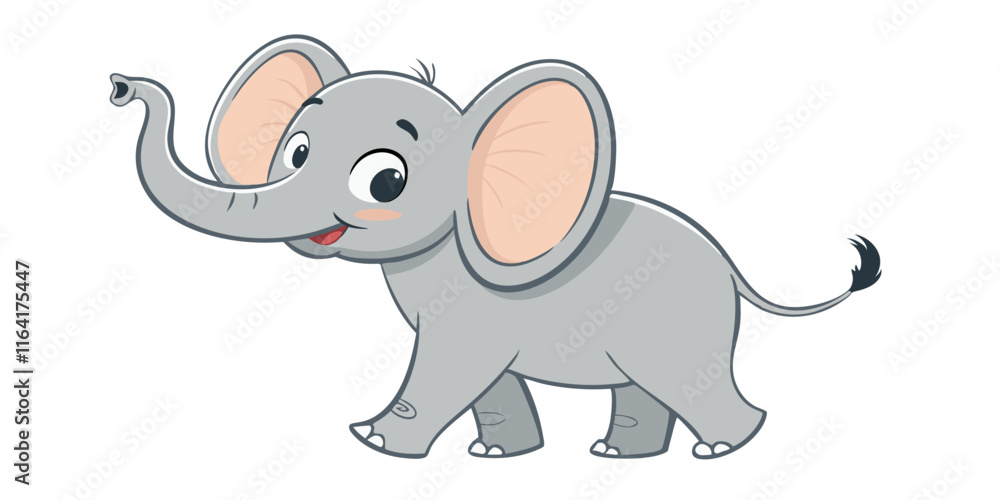 Naklejka premium cartoon elephant 